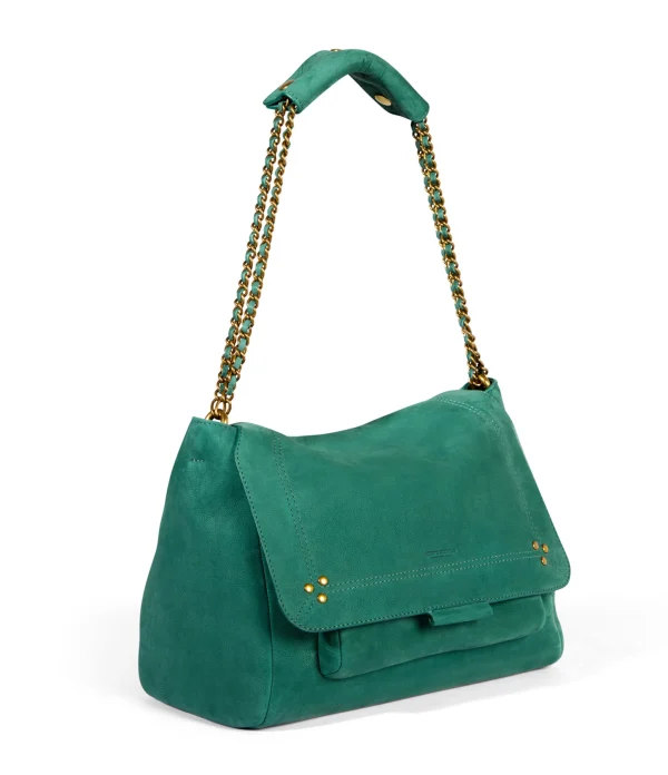 soldes de Noël JEROME DREYFUSS Sac Lulu S Cuir Jade 4