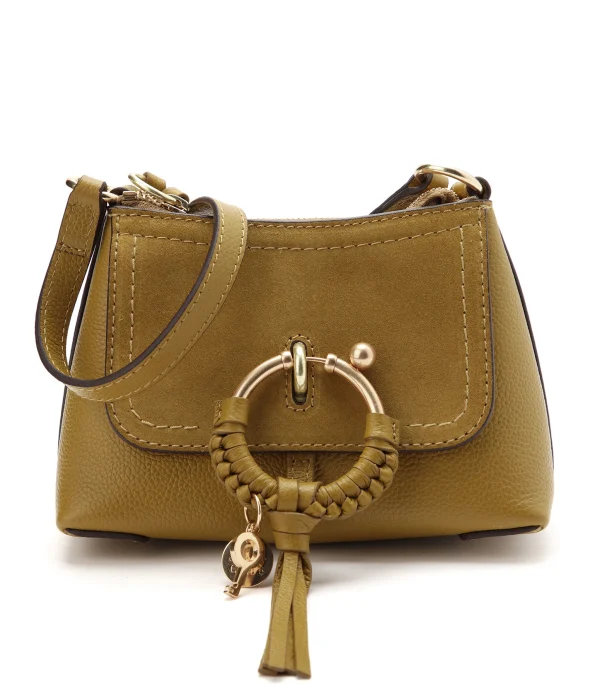 qualité supérieure SEE BY CHLOE Sac Joan Mini Double Cuir Amber Green 1