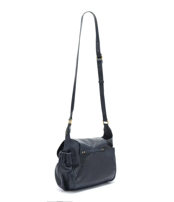 JEROME DREYFUSS Sac Helmut S Cuir Bubble Saphir luxe soldes 3