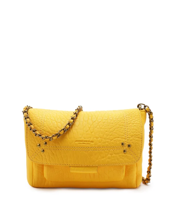 styles dernier cri JEROME DREYFUSS Sac Lulu S Cuir Bubble Jaune Tournesol 1