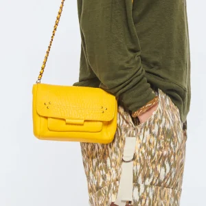 styles dernier cri JEROME DREYFUSS Sac Lulu S Cuir Bubble Jaune Tournesol 19