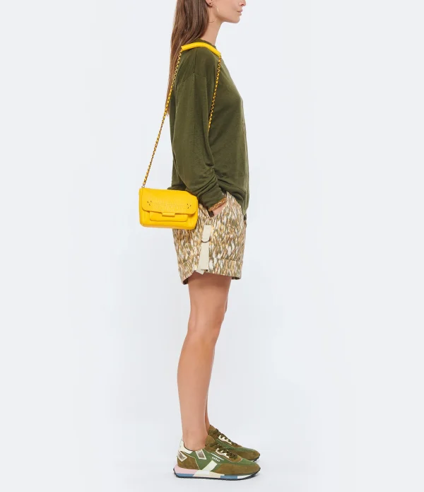 styles dernier cri JEROME DREYFUSS Sac Lulu S Cuir Bubble Jaune Tournesol 8