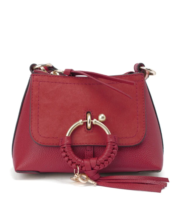 SEE BY CHLOE Sac Joan Mini Double Cuir Ribbon Red exclusivement disponibles 1