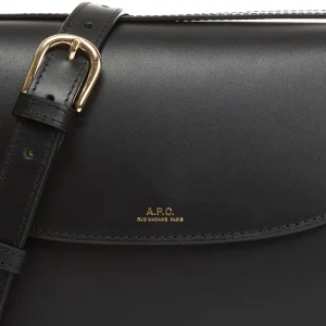 A.P.C. Sac Genève Mini Cuir Lisse Noir Nouvelle Collection 15