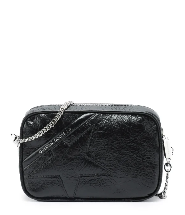 GOLDEN GOOSE Sac Mini Star Cuir Noir grande promotion 1