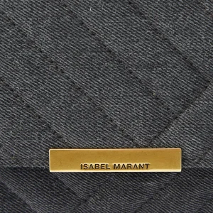 à prix réduits ISABEL MARANT Sac Bandoulière Merine Coton Noir 12