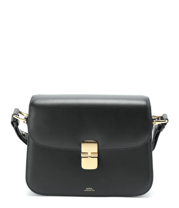 mode A.P.C. Sac Grace Small Cuir Lisse Noir 1