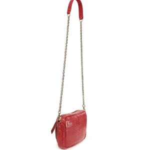 prix abordable CLARIS VIROT Sac Charly Python Rouge 10