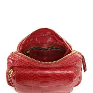 prix abordable CLARIS VIROT Sac Charly Python Rouge 12