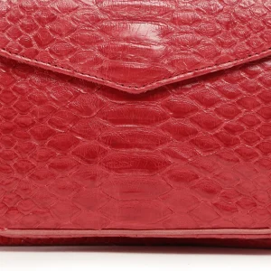 prix abordable CLARIS VIROT Sac Charly Python Rouge 14