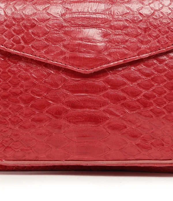 prix abordable CLARIS VIROT Sac Charly Python Rouge 5