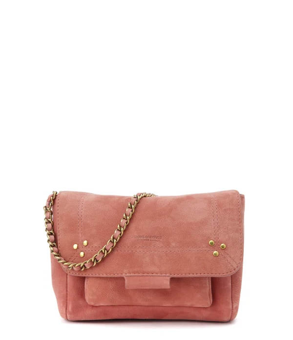 JEROME DREYFUSS Sac Lulu S Cuir Bois De Rose authentiques 1