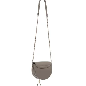 marque moins cher SEE BY CHLOE Sac Mara Cuir Lisse Motty Grey 10