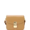 A.P.C. Sac Grace Mini Cuir Lisse Camel Top ventes 20