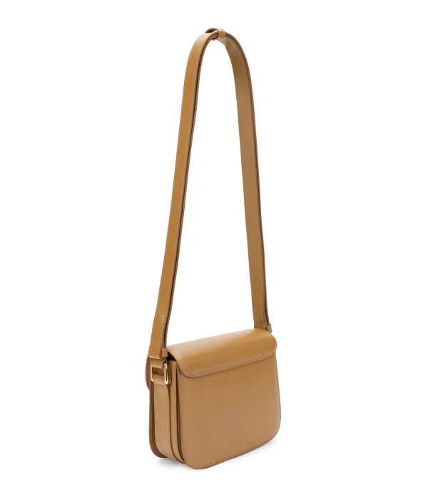 A.P.C. Sac Grace Mini Cuir Lisse Camel Top ventes 3