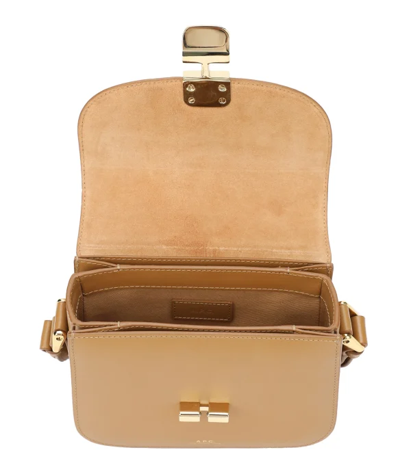 A.P.C. Sac Grace Mini Cuir Lisse Camel Top ventes 4