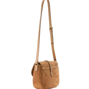 De Qualité GOLDEN GOOSE Sac à Main Rodeo Cuir Suédé Camel 10