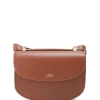 Authentic Original licence A.P.C. Sac Genève Mini Cuir Lisse Noisette 22