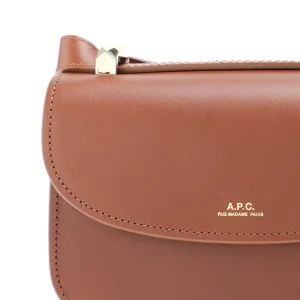 Authentic Original licence A.P.C. Sac Genève Mini Cuir Lisse Noisette 14