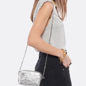 grande popularité GOLDEN GOOSE Sac Mini Star Cuir Argenté 16