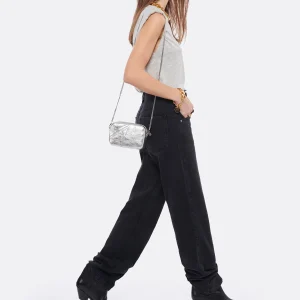 grande popularité GOLDEN GOOSE Sac Mini Star Cuir Argenté 18