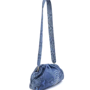 SISTA PARIS Sac Big Uniq Cuir Souple Python Bleu Jean guranteed de qualité 10