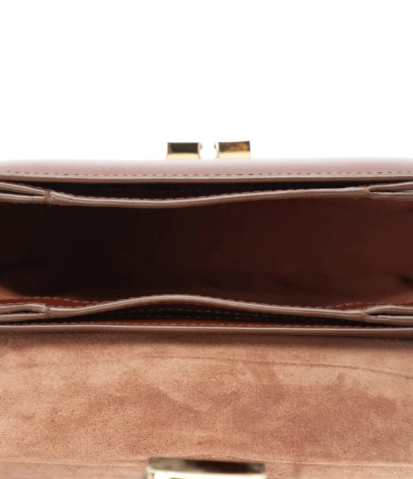 A.P.C. Sac Grace Small Cuir Lisse Noisette soldes luxe 4