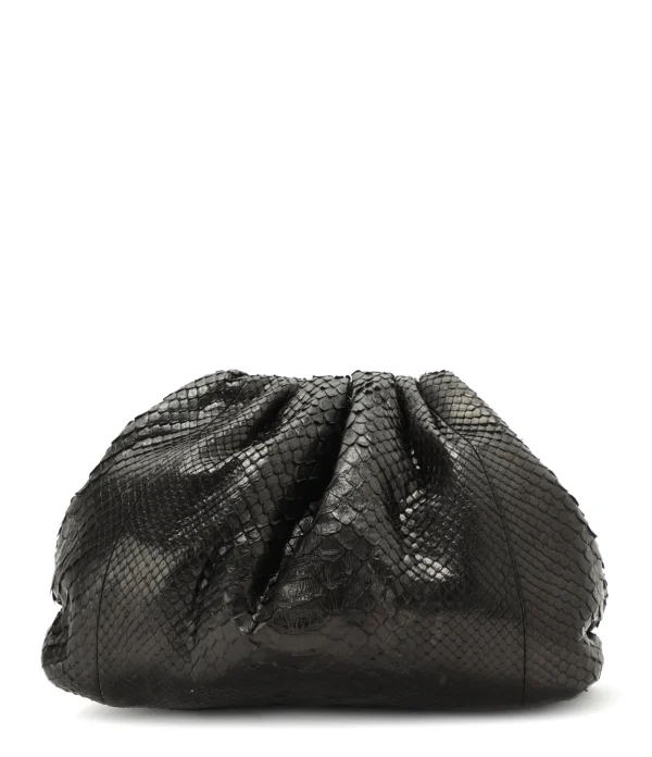 SISTA PARIS Sac Big Uniq Cuir Souple Python Noir grande surprise 1