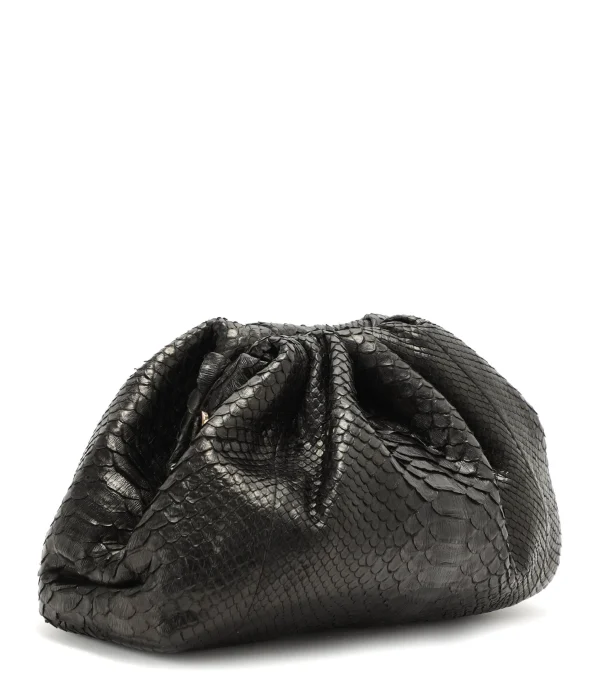 SISTA PARIS Sac Big Uniq Cuir Souple Python Noir grande surprise 4