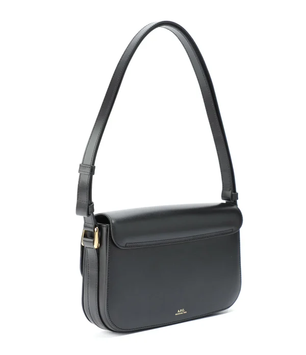 bas prix A.P.C. Sac Grace Baguette Cuir Lisse Noir 3