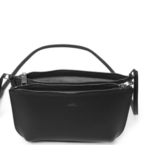 qualité d’originales A.P.C. Sac Sarah Cuir Lisse Noir 10