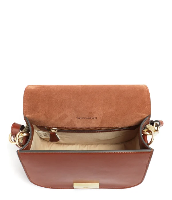 vente en ligne VANESSA BRUNO Sac Holly Cuir Cognac 4