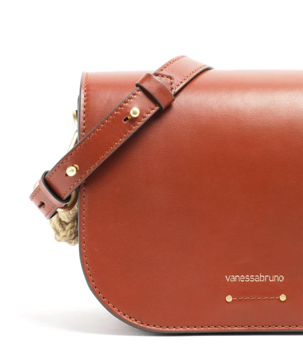 vente en ligne VANESSA BRUNO Sac Holly Cuir Cognac 5