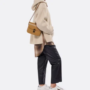 A.P.C. Sac Grace Small Cuir Lisse Camel Neuve avec étiquette 18