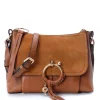 SEE BY CHLOE Sac Joan PM Cuir Grainé Caramel meilleur service 22