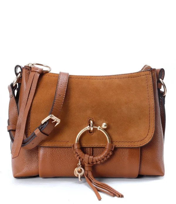 SEE BY CHLOE Sac Joan PM Cuir Grainé Caramel meilleur service 1