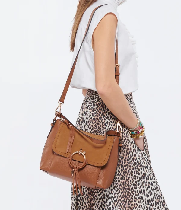 SEE BY CHLOE Sac Joan PM Cuir Grainé Caramel meilleur service 7