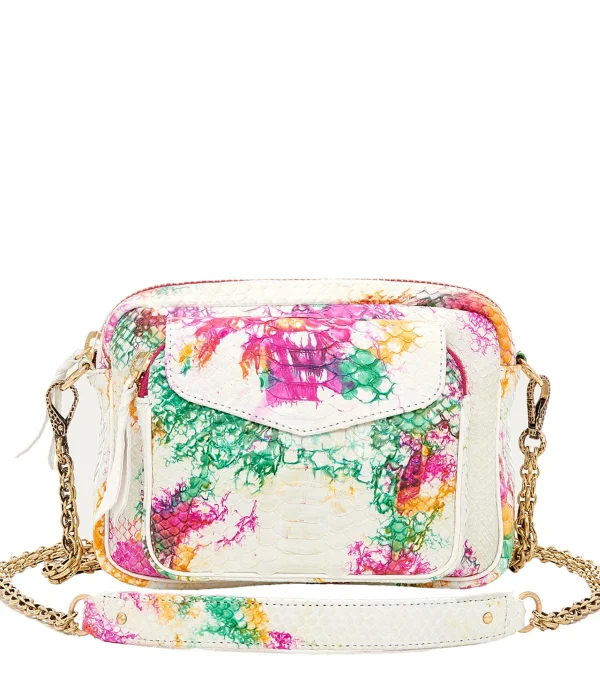 CLARIS VIROT Sac Charly Python Tie & Dye Multicolore styles dernier cri 1