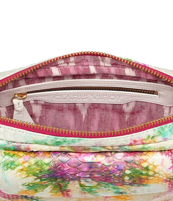 CLARIS VIROT Sac Charly Python Tie & Dye Multicolore styles dernier cri 3