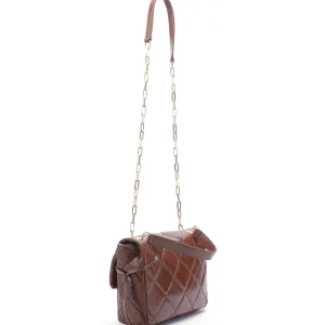 vente pas cher en ligne VANESSA BRUNO Sac Moon MM Cuir Vachette Havane 12