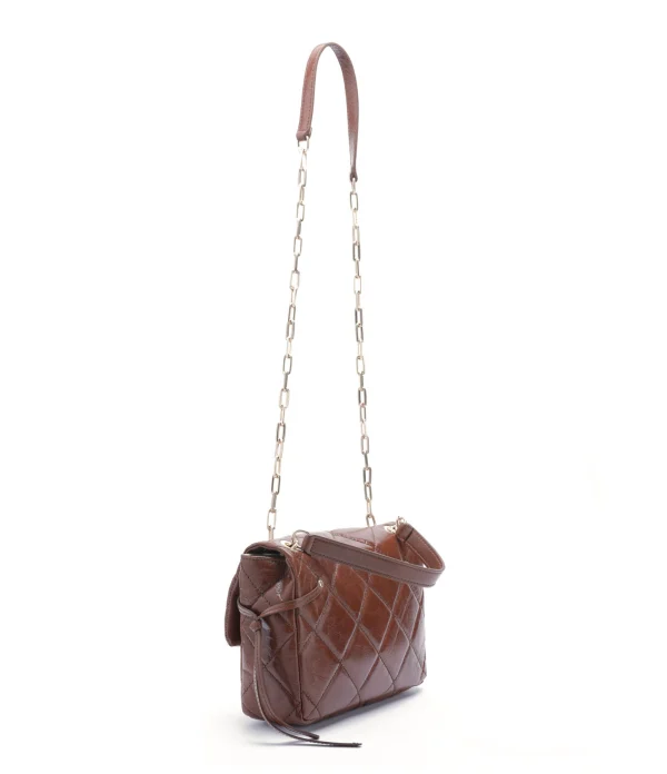 vente pas cher en ligne VANESSA BRUNO Sac Moon MM Cuir Vachette Havane 3