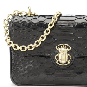 magasin solde CLARIS VIROT Sac Mini Ava Python Noir 11