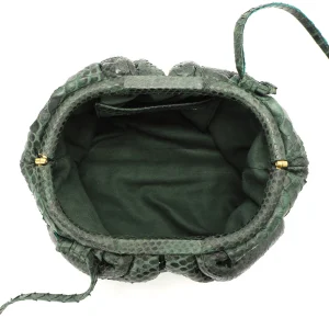 SISTA PARIS Sac Baby Uniq Cuir Souple Python Vert en france 12