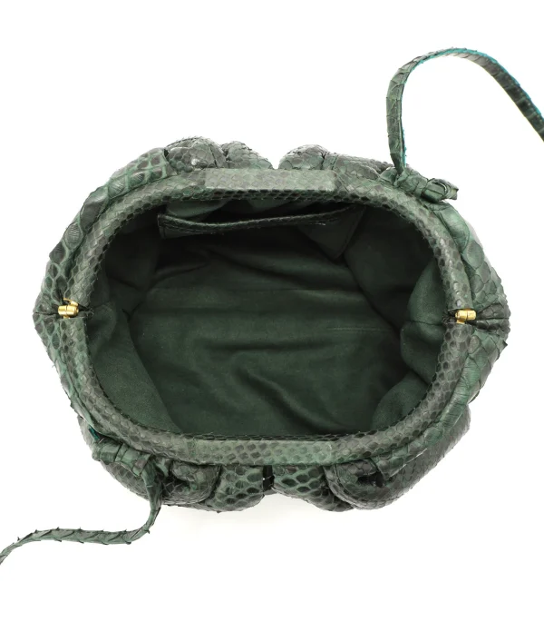 SISTA PARIS Sac Baby Uniq Cuir Souple Python Vert en france 4