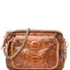 boutiqued pas cher CLARIS VIROT Sac Big Charly Python Moka 17