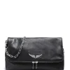 ZADIG & VOLTAIRE Sac Rocky Cuir Grainé Noir grande surprise 19