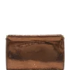 site pas cher JEROME DREYFUSS Pochette Clic Clac L Chèvre Lamé Bronze 25