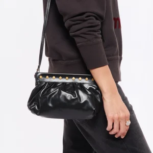 Vente ISABEL MARANT Pochette Luzes Cuir Noir 16