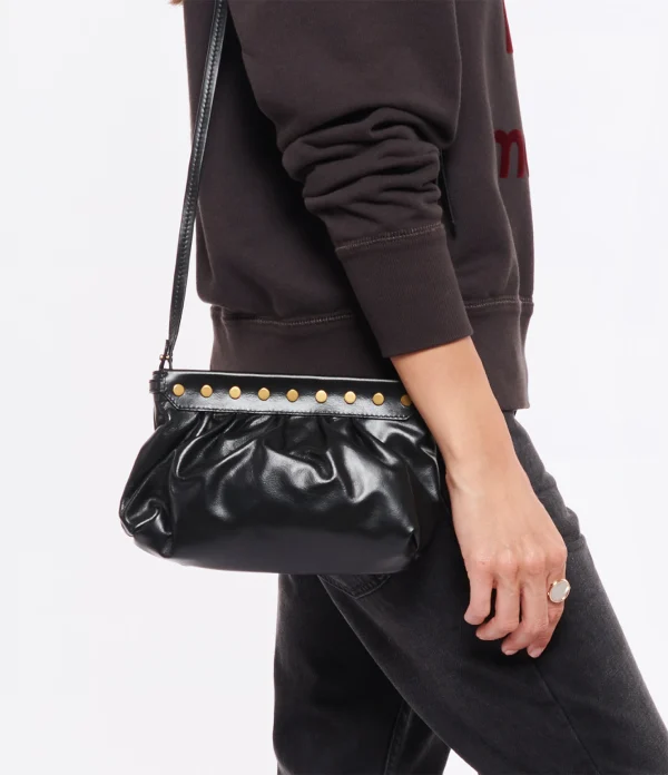 Vente ISABEL MARANT Pochette Luzes Cuir Noir 6