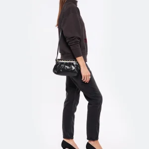 Vente ISABEL MARANT Pochette Luzes Cuir Noir 18